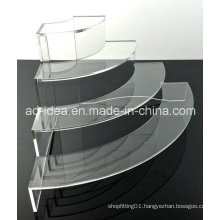 Four Tiers Acrylic Rack Stand / Exhibition for Garment, Ornaments etc